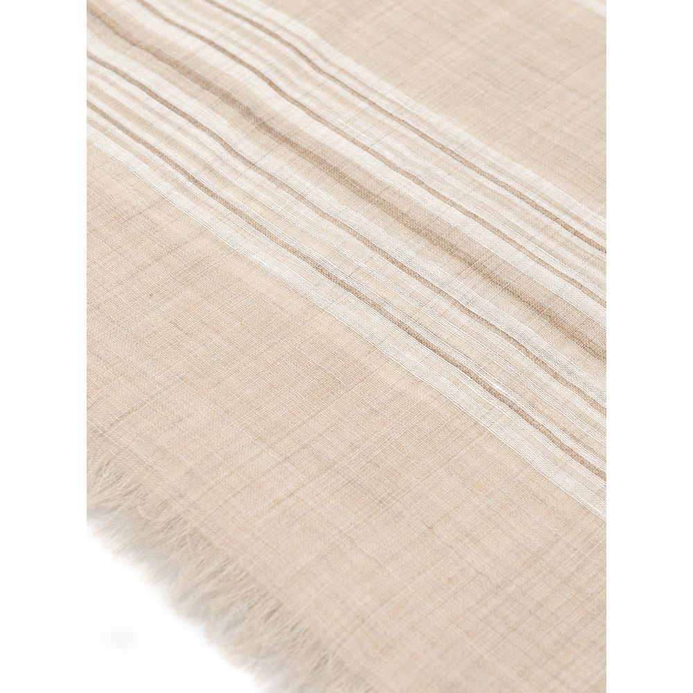 Tessitura di Novara Beige Cashemere Scarf