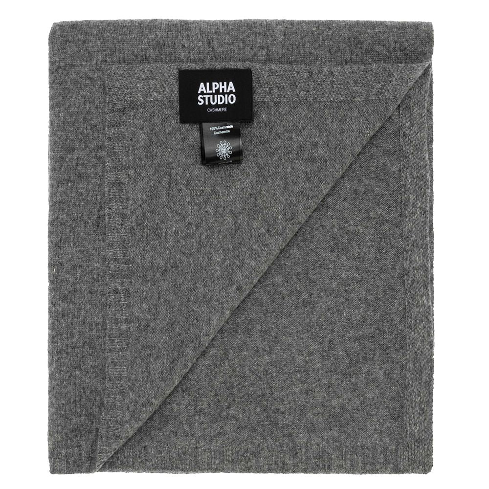 Alpha Studio Gray Cashmere Scarf