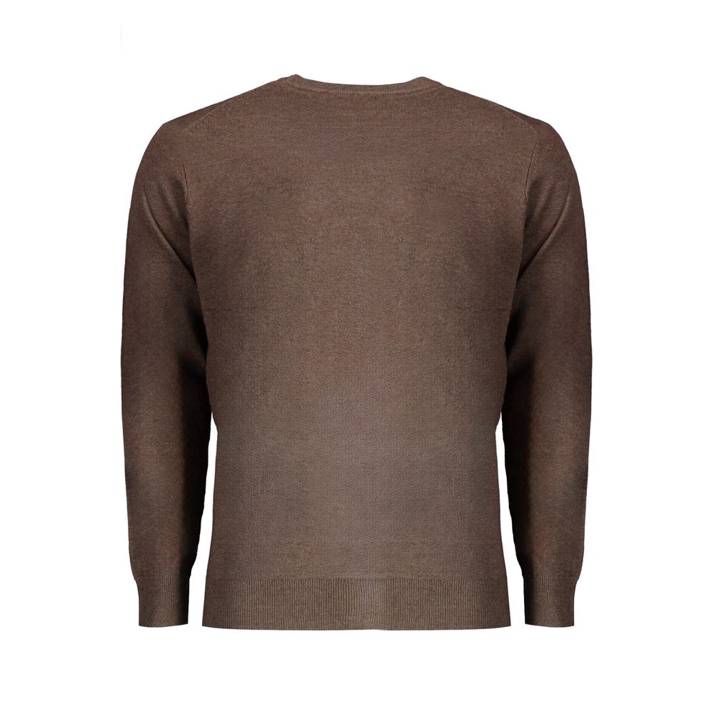 Norway 1963 Brown Wool Men Sweater