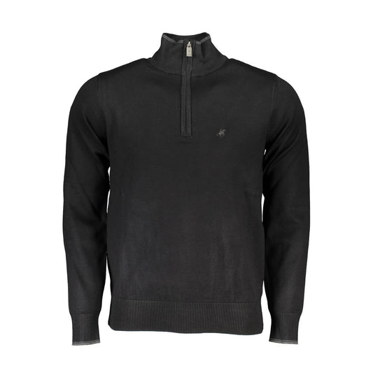 U.S. Grand Polo Black Nylon Sweater