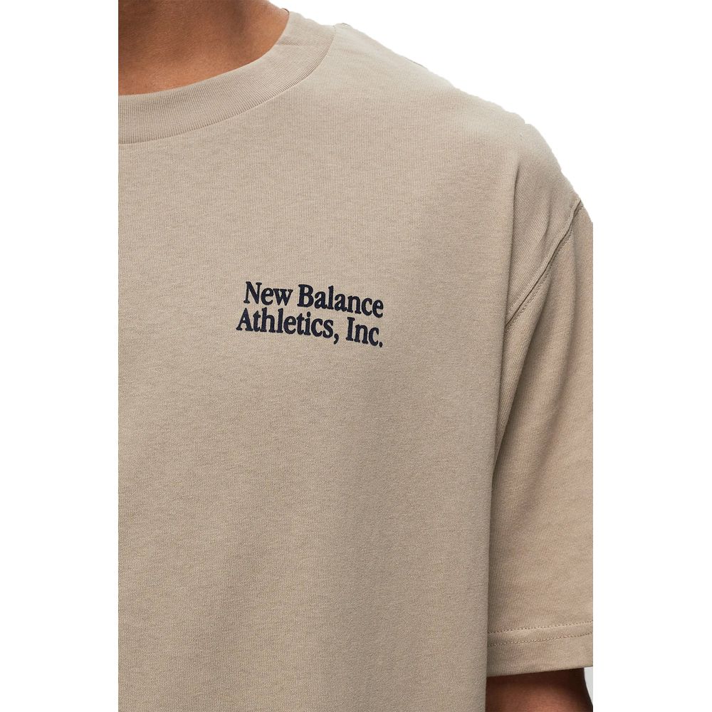 New Balance Beige Cotton T-Shirt