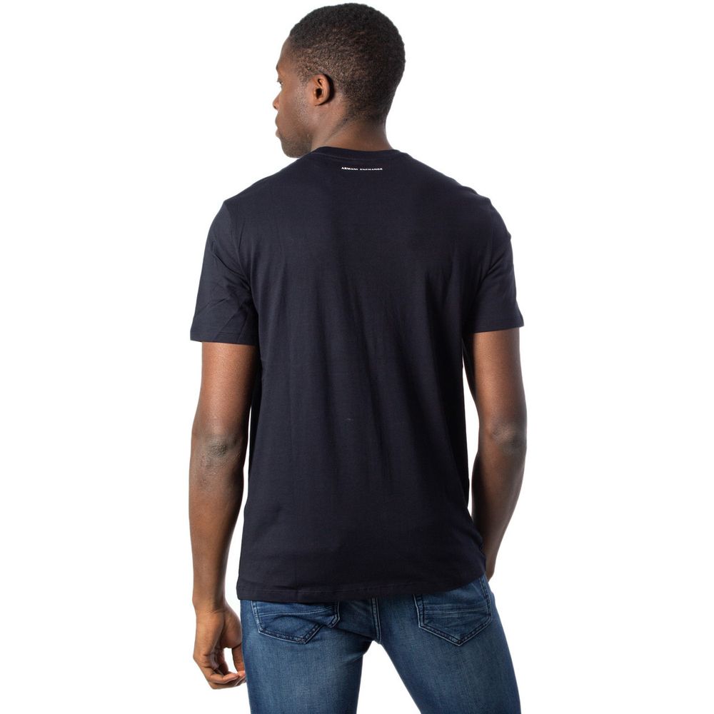 Armani Exchange Black Cotton T-Shirt