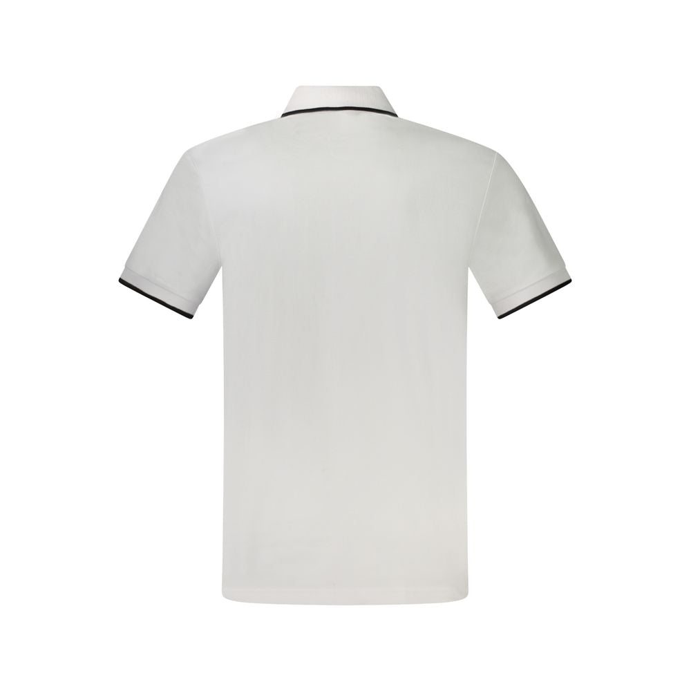 Hugo Boss White Cotton Polo Shirt