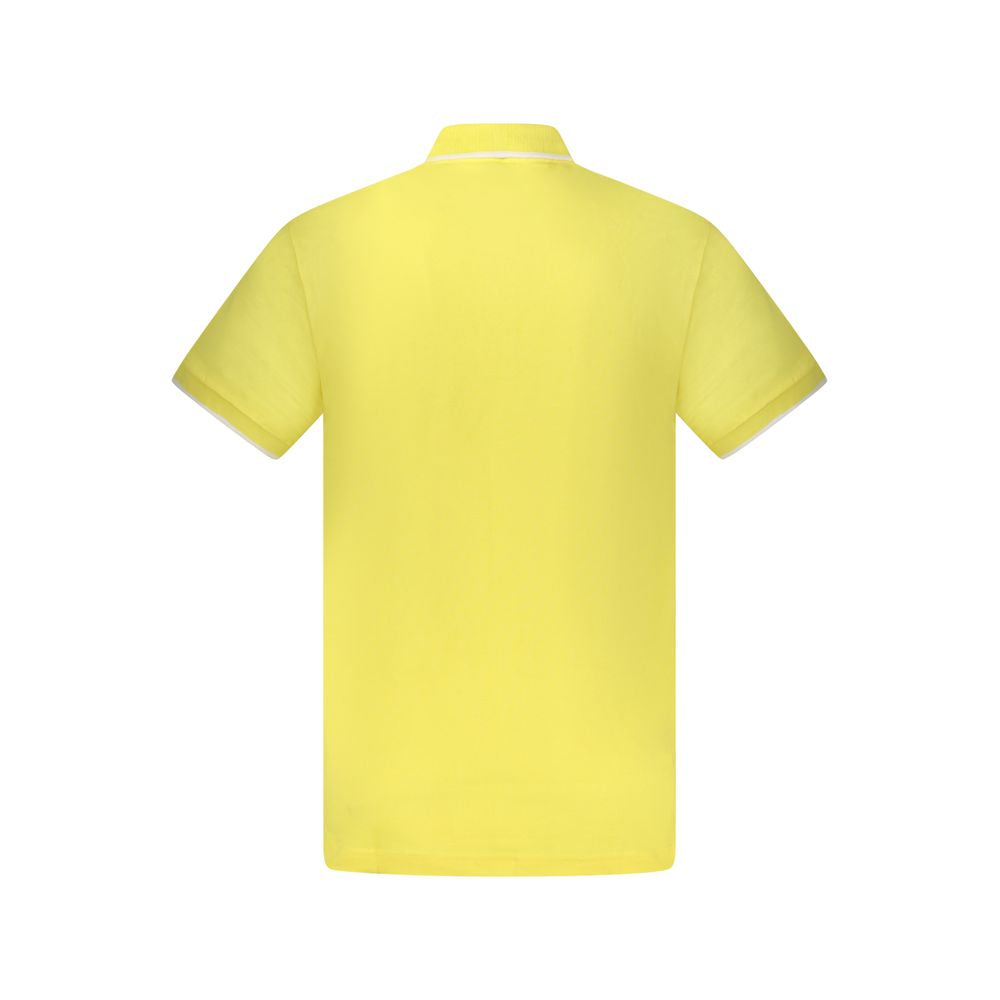 Hugo Boss Yellow Cotton Men Polo Shirt