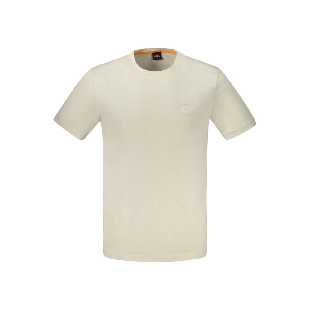 Hugo Boss Beige Cotton T-Shirt