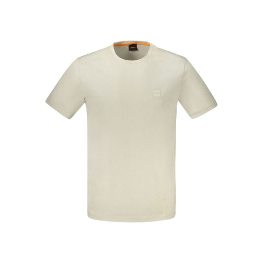 Hugo Boss Beige Cotton T-Shirt