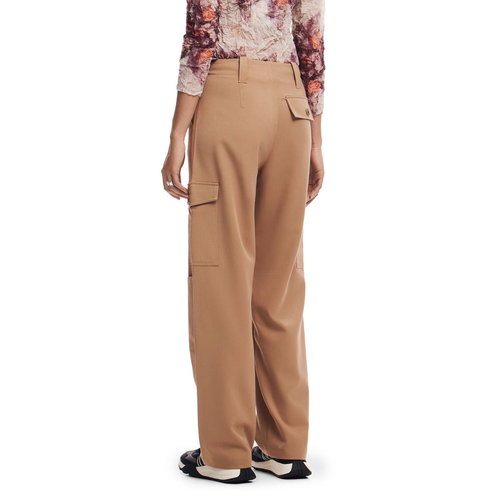 Desigual Beige Polyester Jeans & Pant