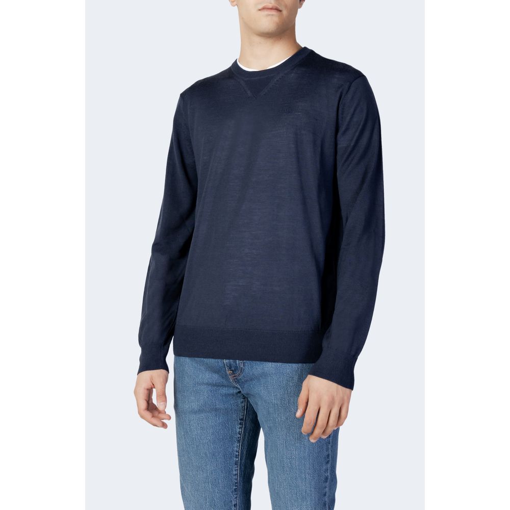 Armani Exchange Blue Wool Sweater