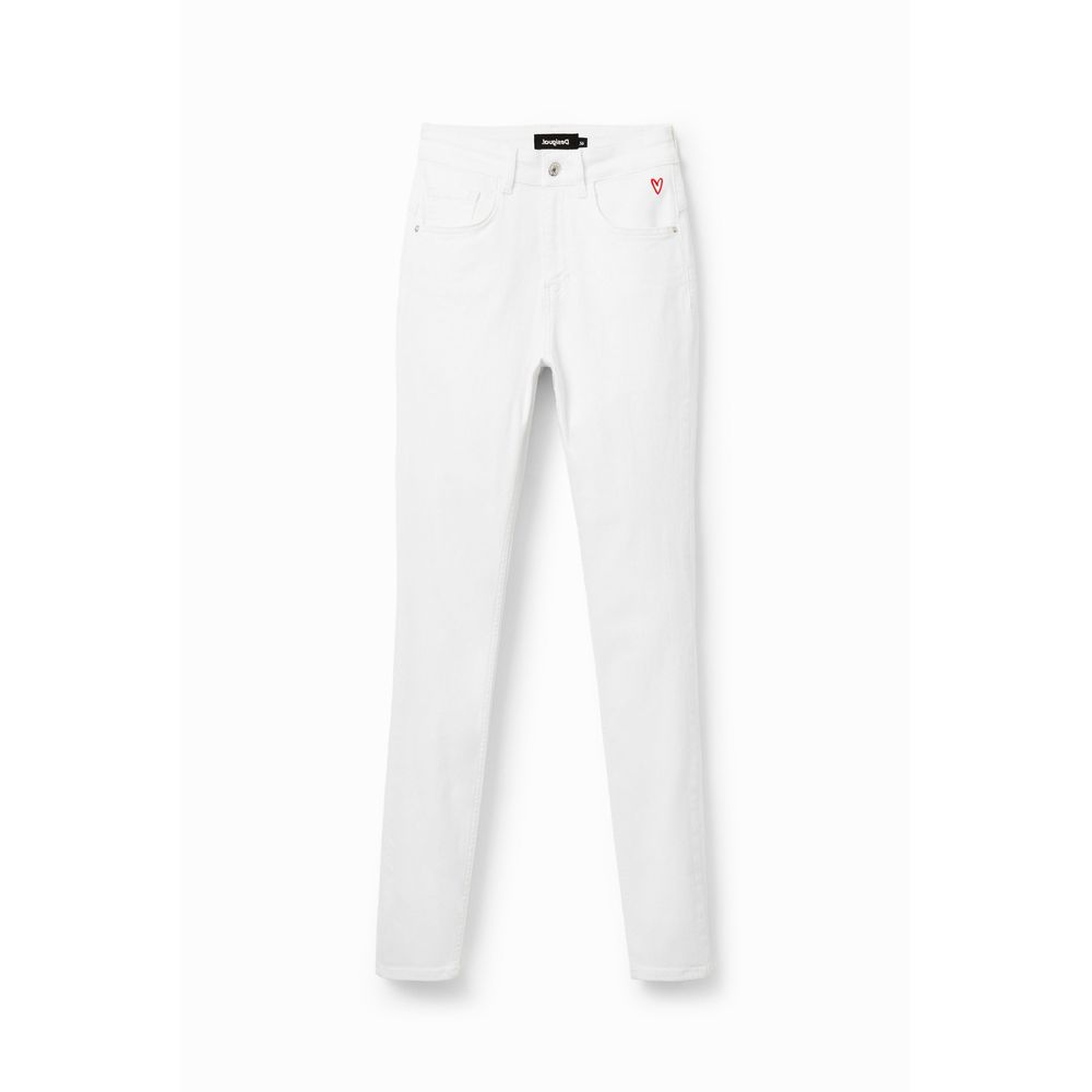 Desigual White Cotton Jeans & Pant