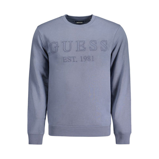 Guess Jeans Blue Cotton Sweater