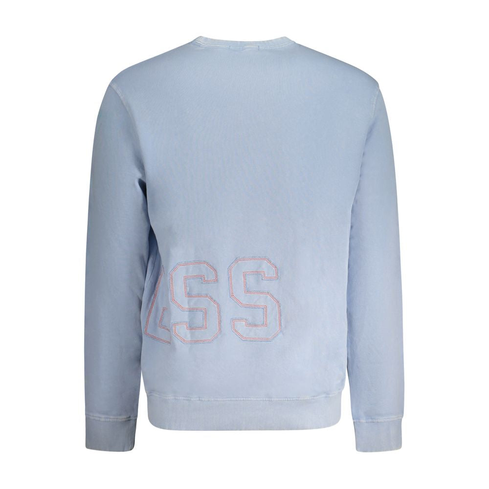 Guess Jeans Light Blue Cotton Sweater