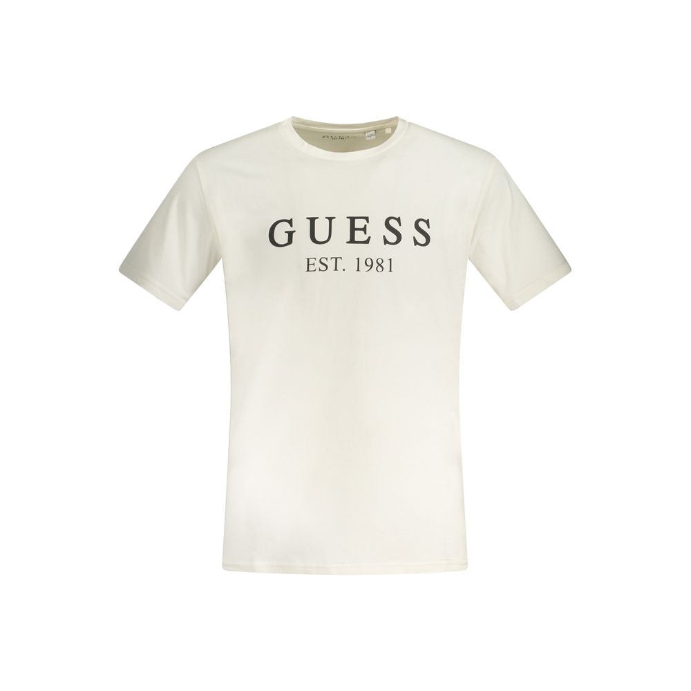 Guess Jeans Beige Cotton T-Shirt