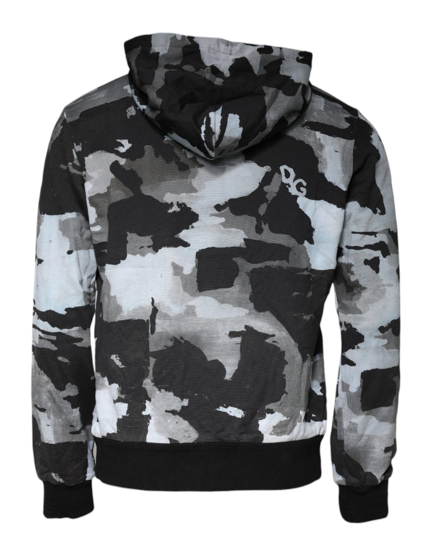 Dolce & Gabbana Multicolor Camouflage Men Hooded Sweater