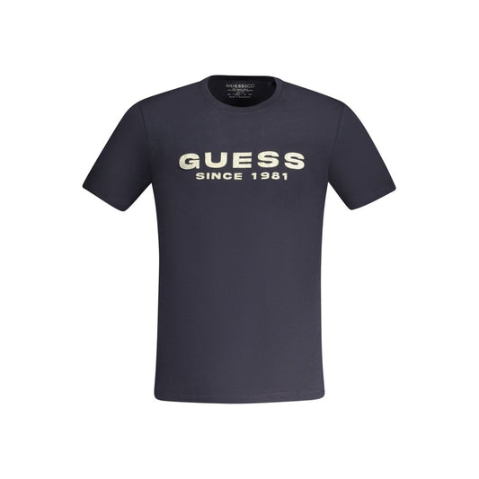 Guess Jeans Blue Cotton Men TShirt