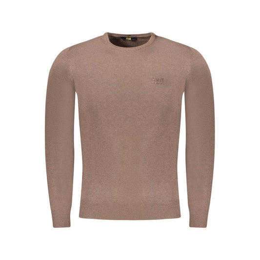 Cavalli Class Brown Polyester Sweater