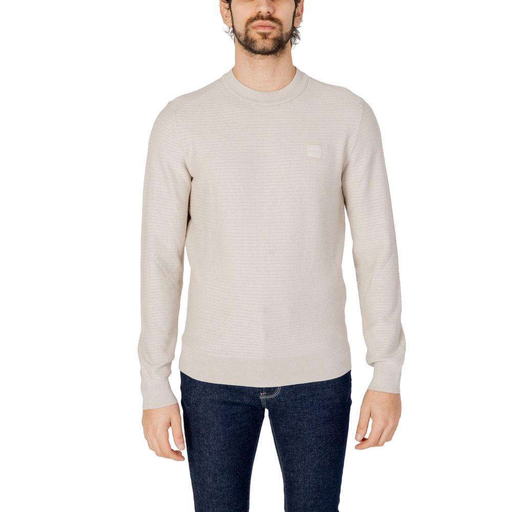 Hugo Boss Beige Cotton T-Shirt