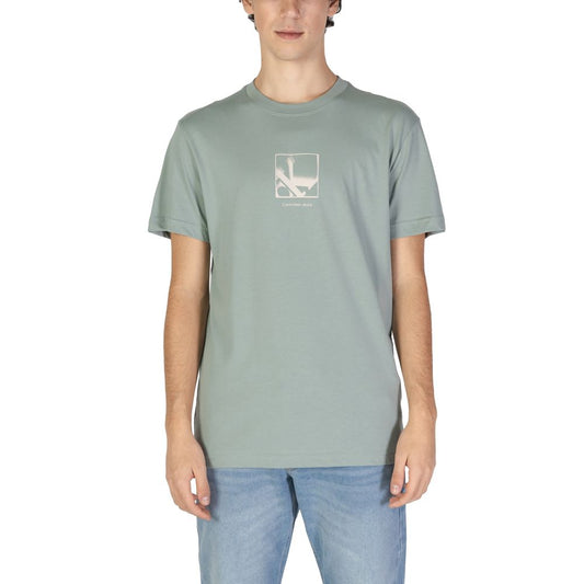 Calvin Klein Jeans Green Cotton Rigenerato T-Shirt