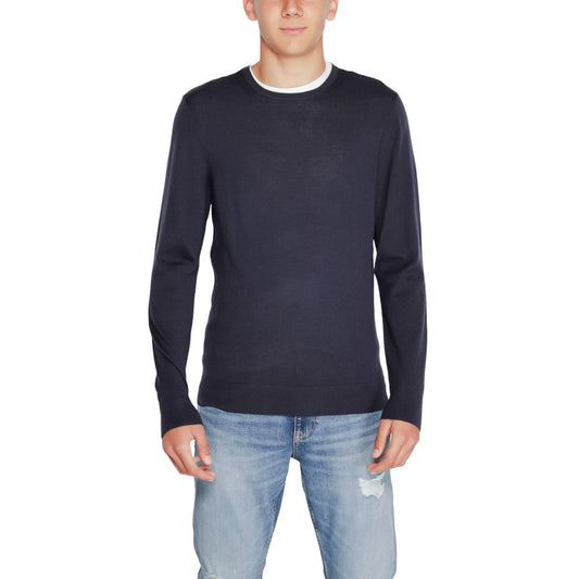 Calvin Klein Blue Wool Wool T-Shirt