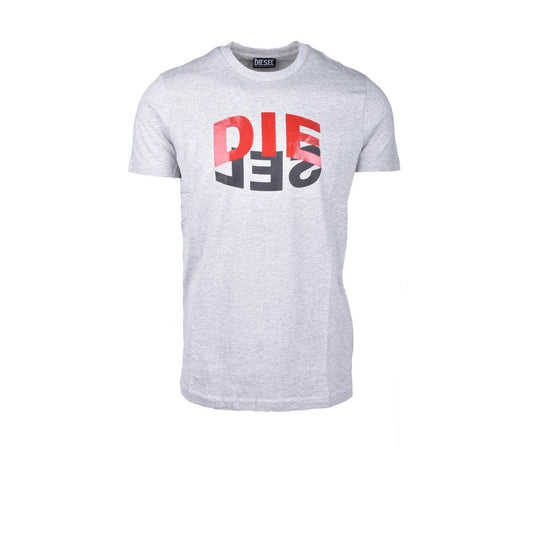 Diesel Gray Cotton T-Shirt