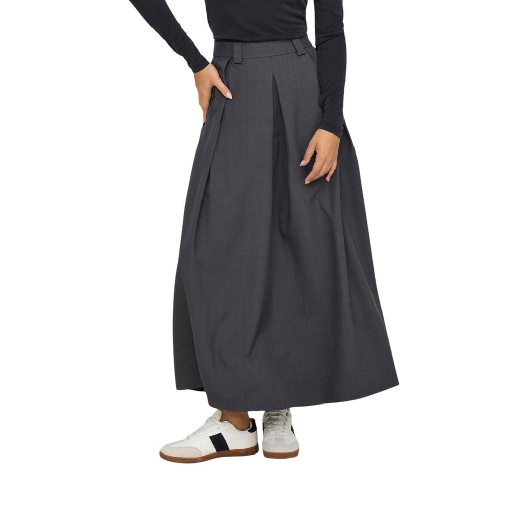 Only Gray Polyester Skirt