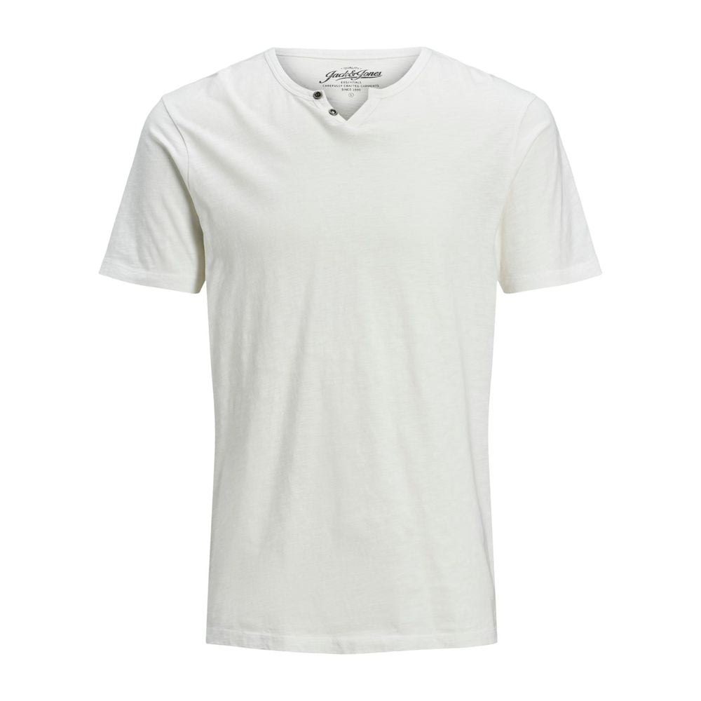 Jack Jones Cream Cotton Cotton T-Shirt