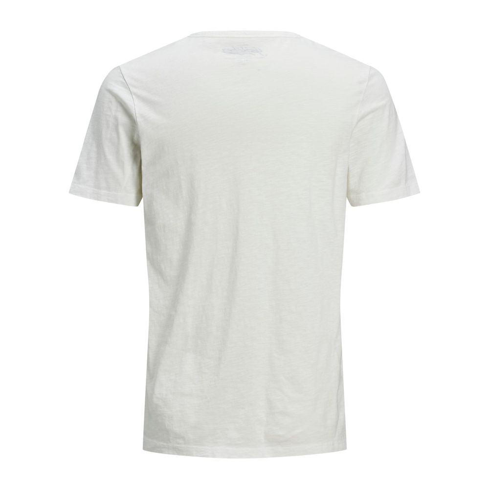 Jack Jones Cream Cotton Cotton T-Shirt