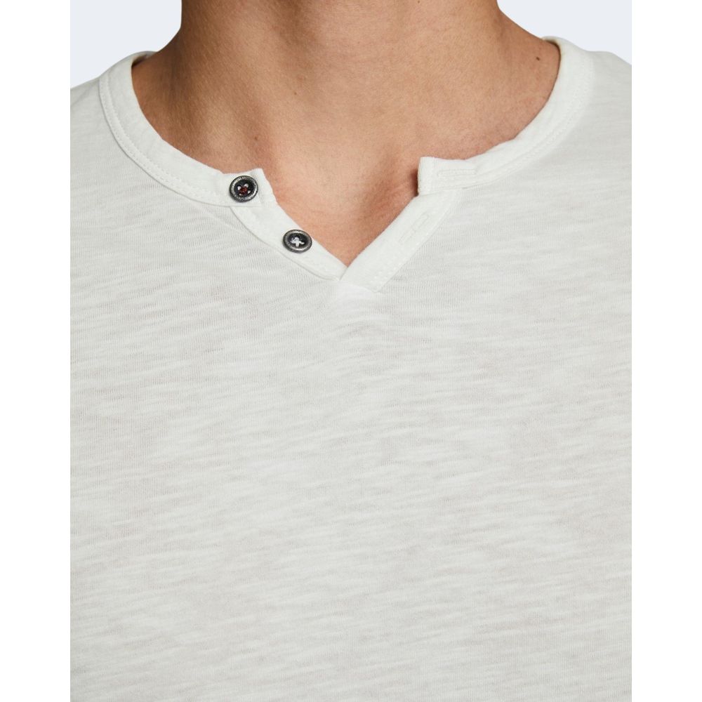 Jack Jones Cream Cotton Cotton T-Shirt