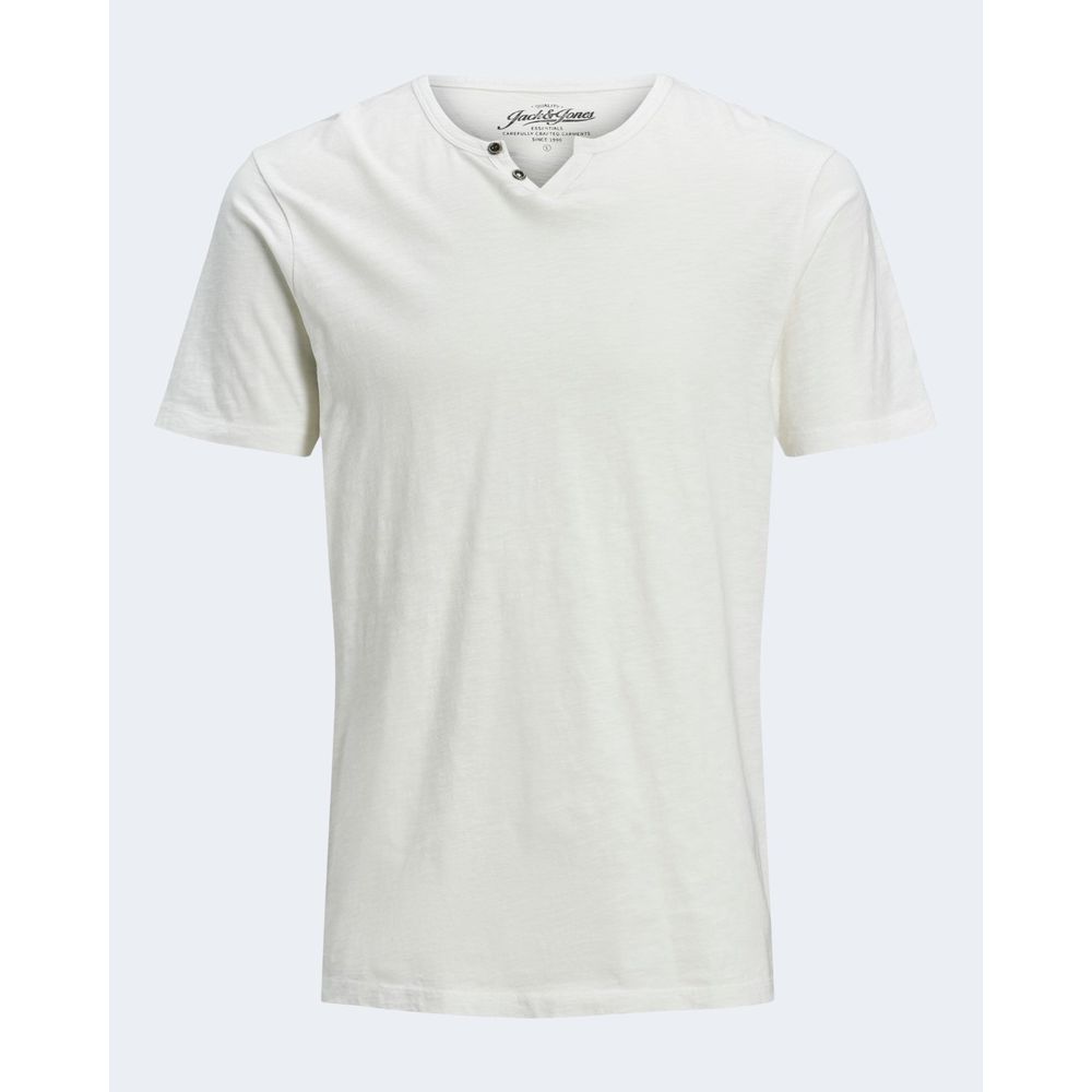 Jack Jones Cream Cotton Cotton T-Shirt