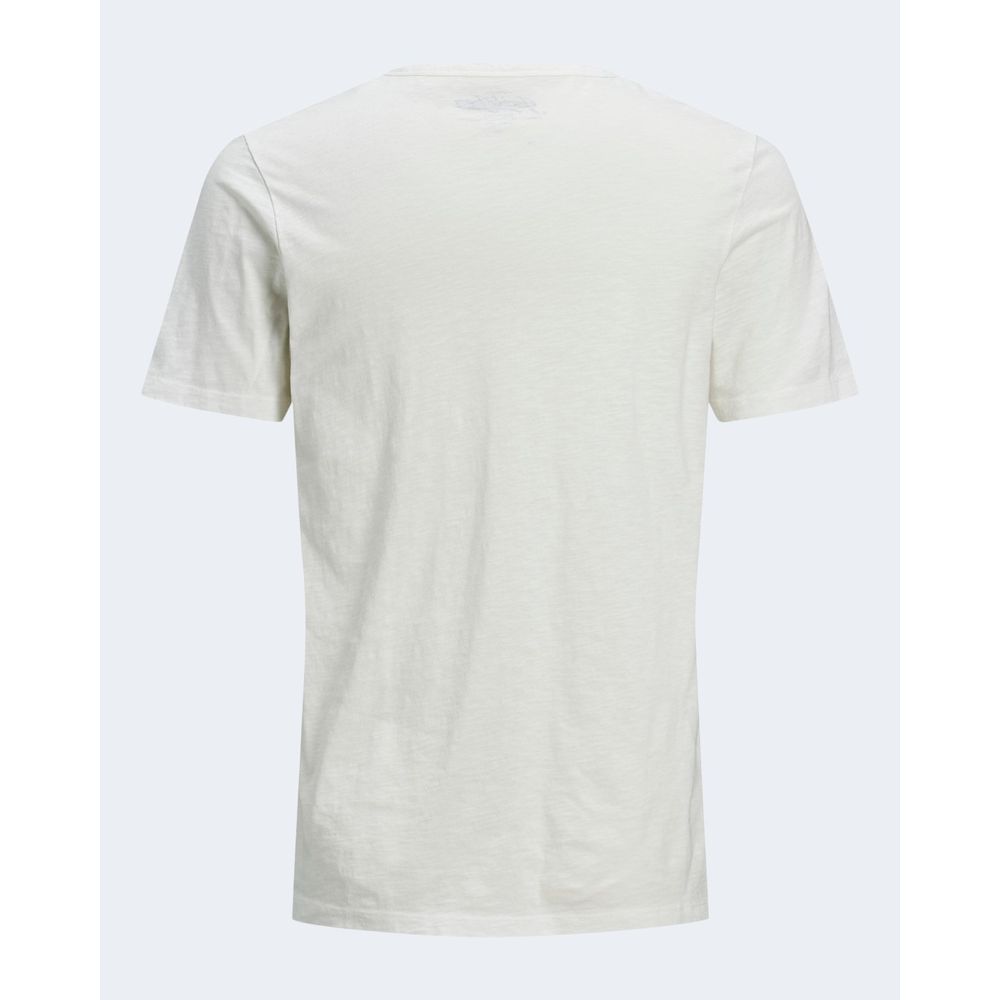 Jack Jones Cream Cotton Cotton T-Shirt