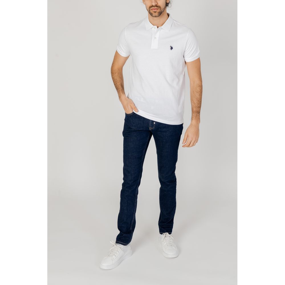 U.S. POLO ASSN. White Cotton Polo Shirt