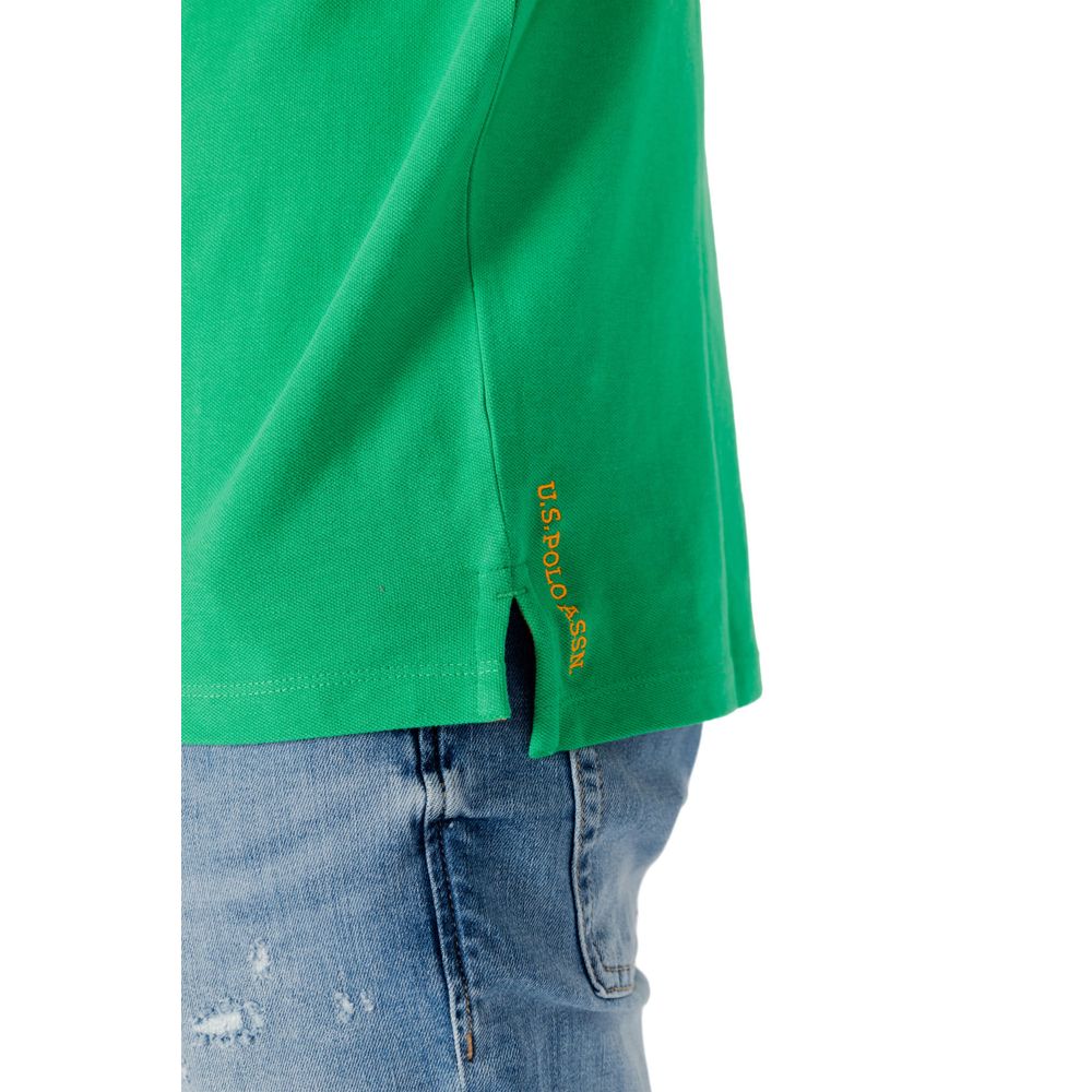 U.S. POLO ASSN. Green Cotton Polo Shirt