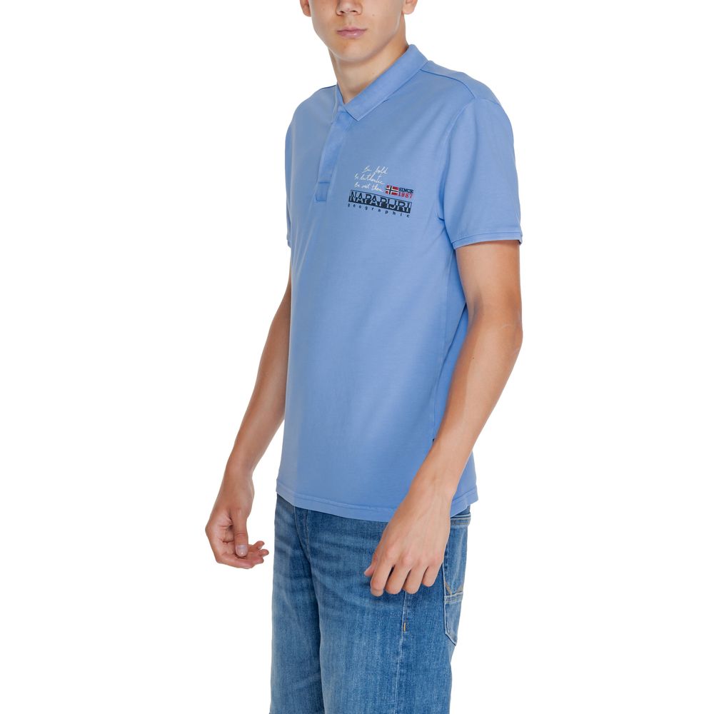 Napapijri Blue Cotton Polo Shirt