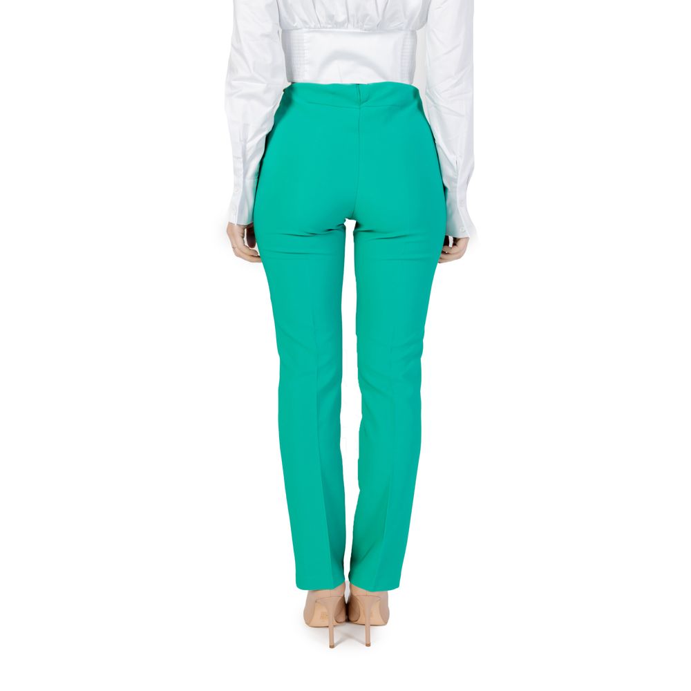 Sandro Ferrone Green Polyester Jeans & Pant