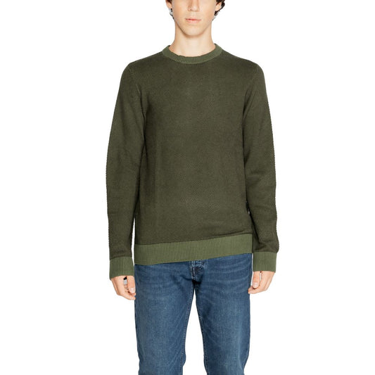 Jack Jones Green Cotton Sweater