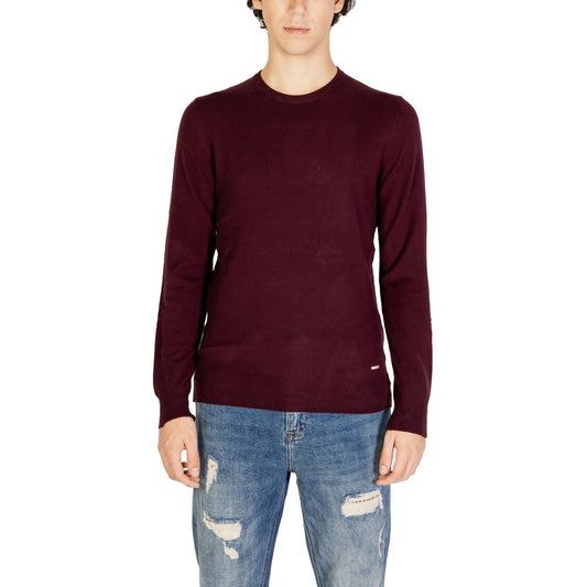 Gianni Lupo Bordeaux Polyester Sweater