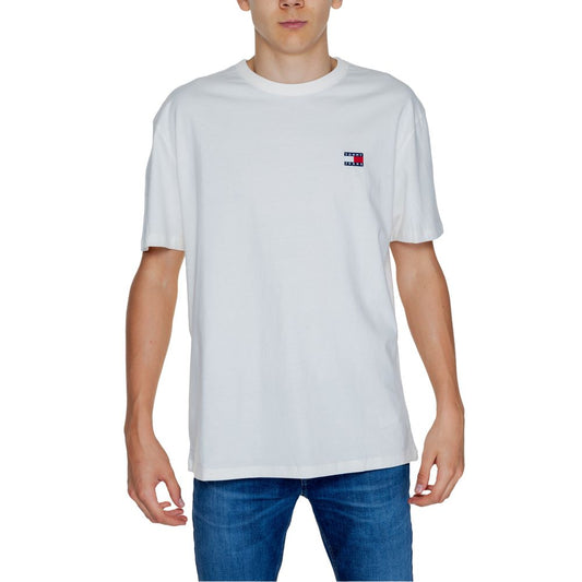 Tommy Hilfiger Jeans White Cotton T-Shirt