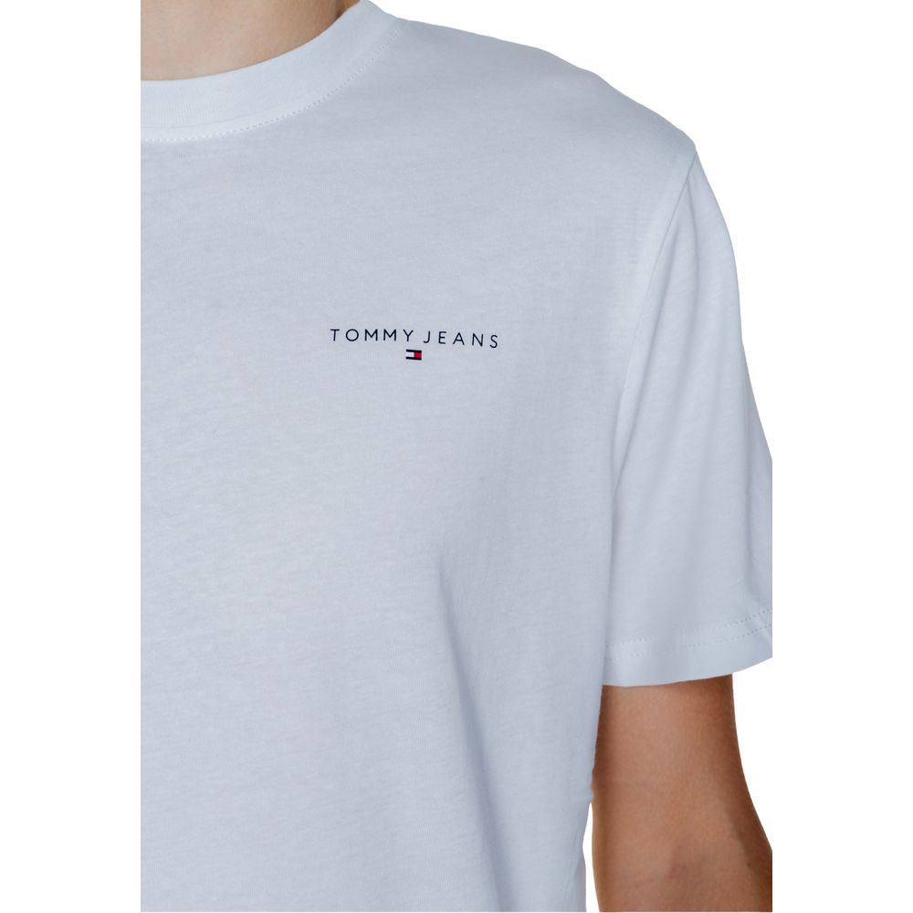 Tommy Hilfiger Jeans White Cotton Rigenerato T-Shirt