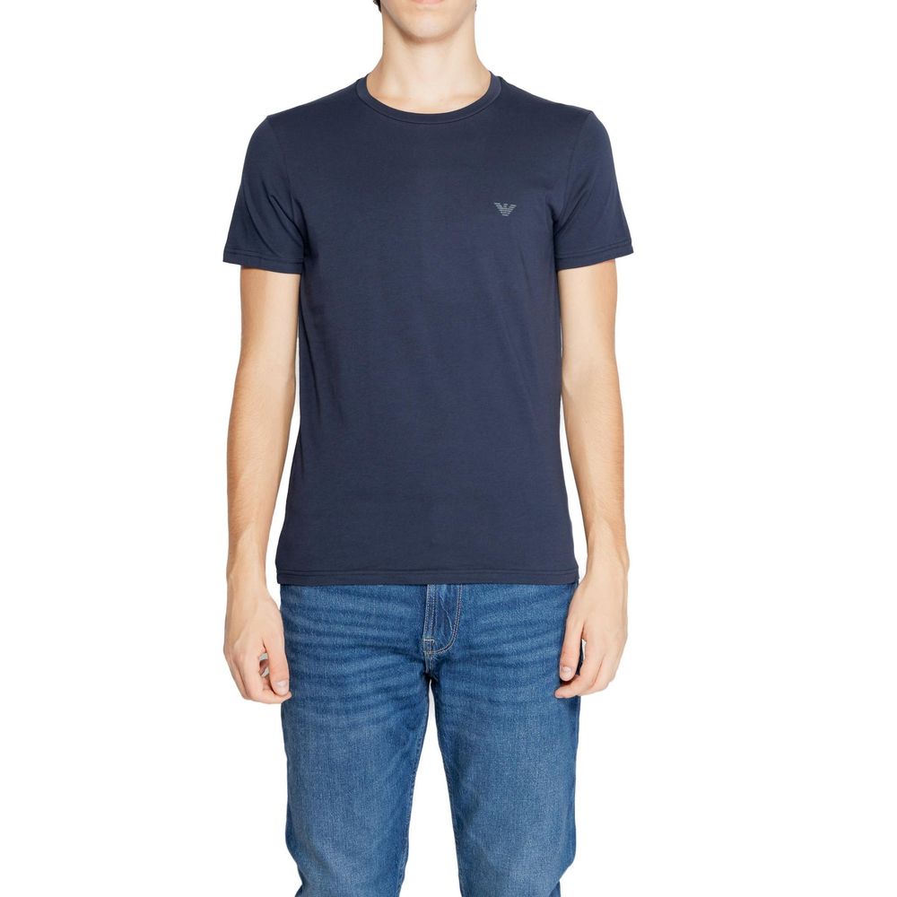 Emporio Armani Underwear Blue Cotton T-Shirt