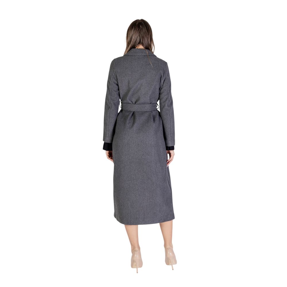 Vero Moda Gray Polyester Jackets & Coat