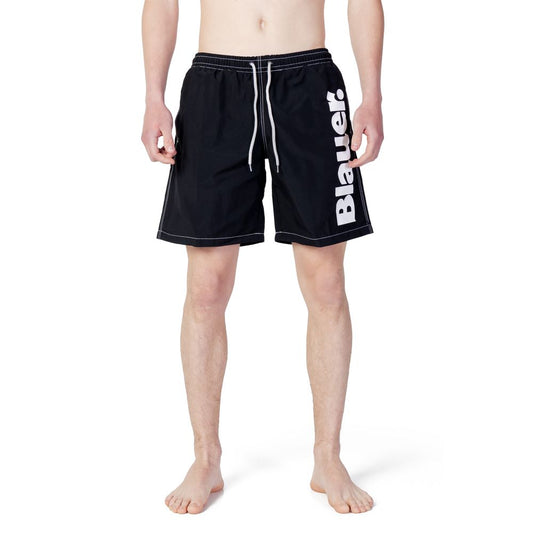 Blauer Black Polyester Swimwear