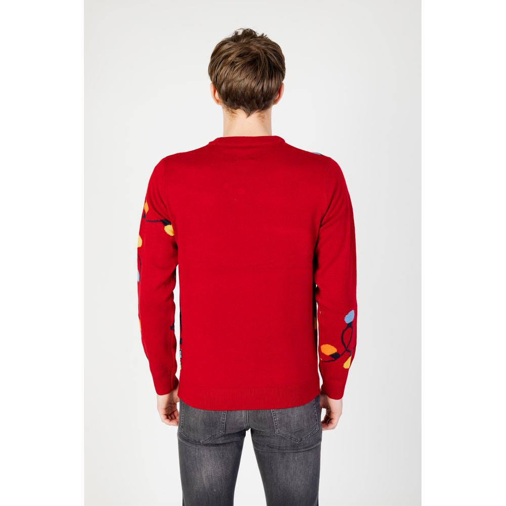 Only & Sons Red Acrylic Sweater