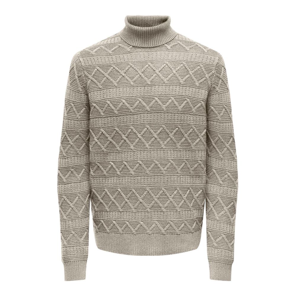 Only & Sons Beige Cotton Sweater