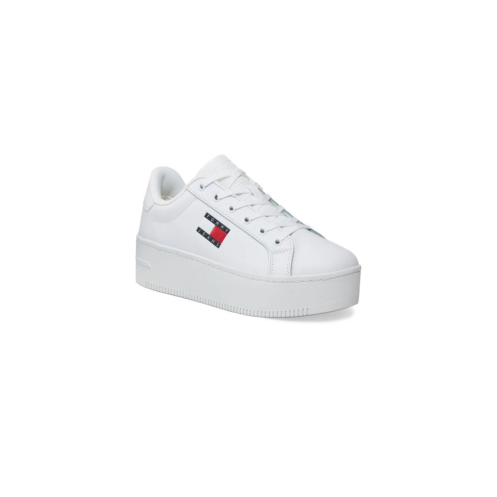 Tommy Hilfiger Jeans White Leather Sneaker