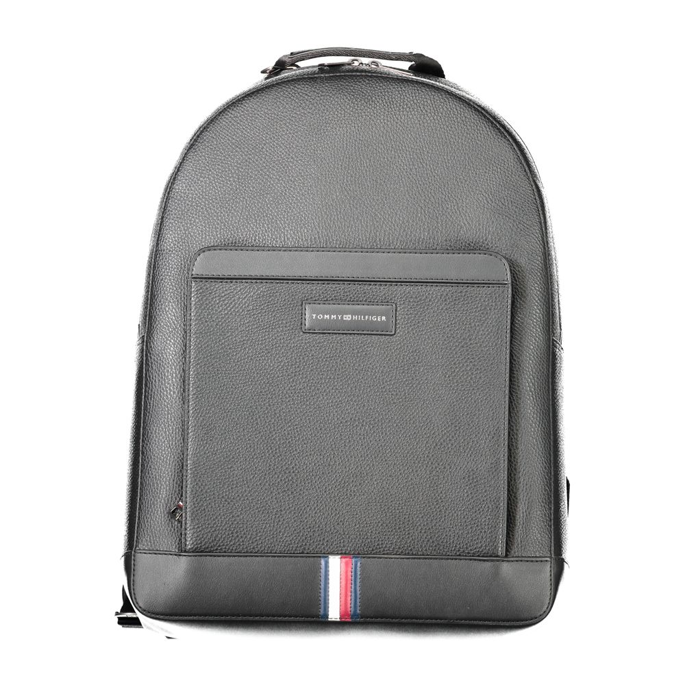 Tommy Hilfiger Black Polyester Backpack