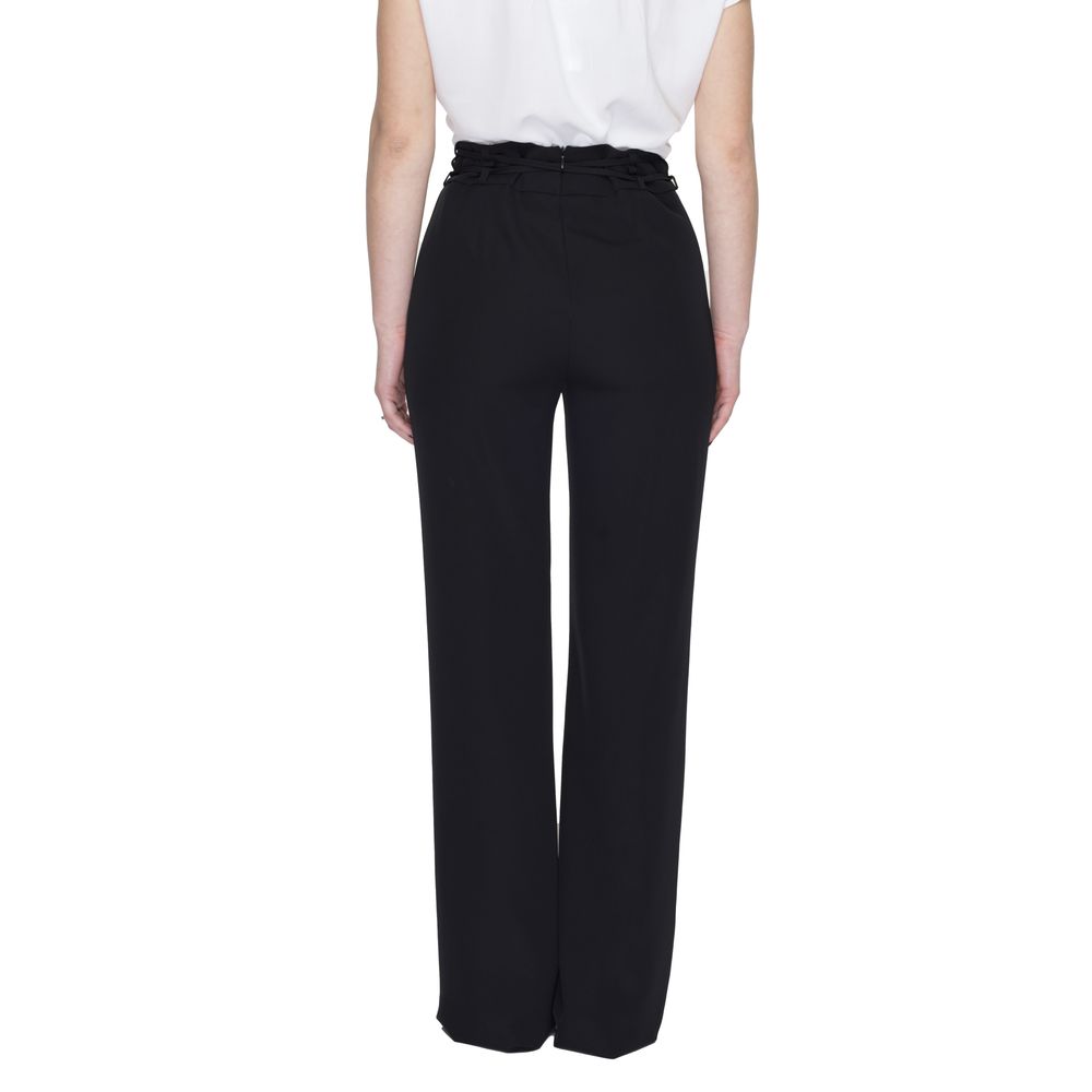 Sandro Ferrone Black Polyester Jeans & Pant