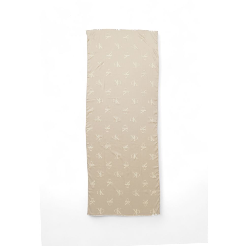 Calvin Klein Beige Modal Scarf