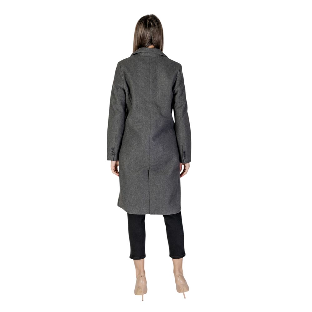 Vero Moda Gray Polyester Jackets & Coat