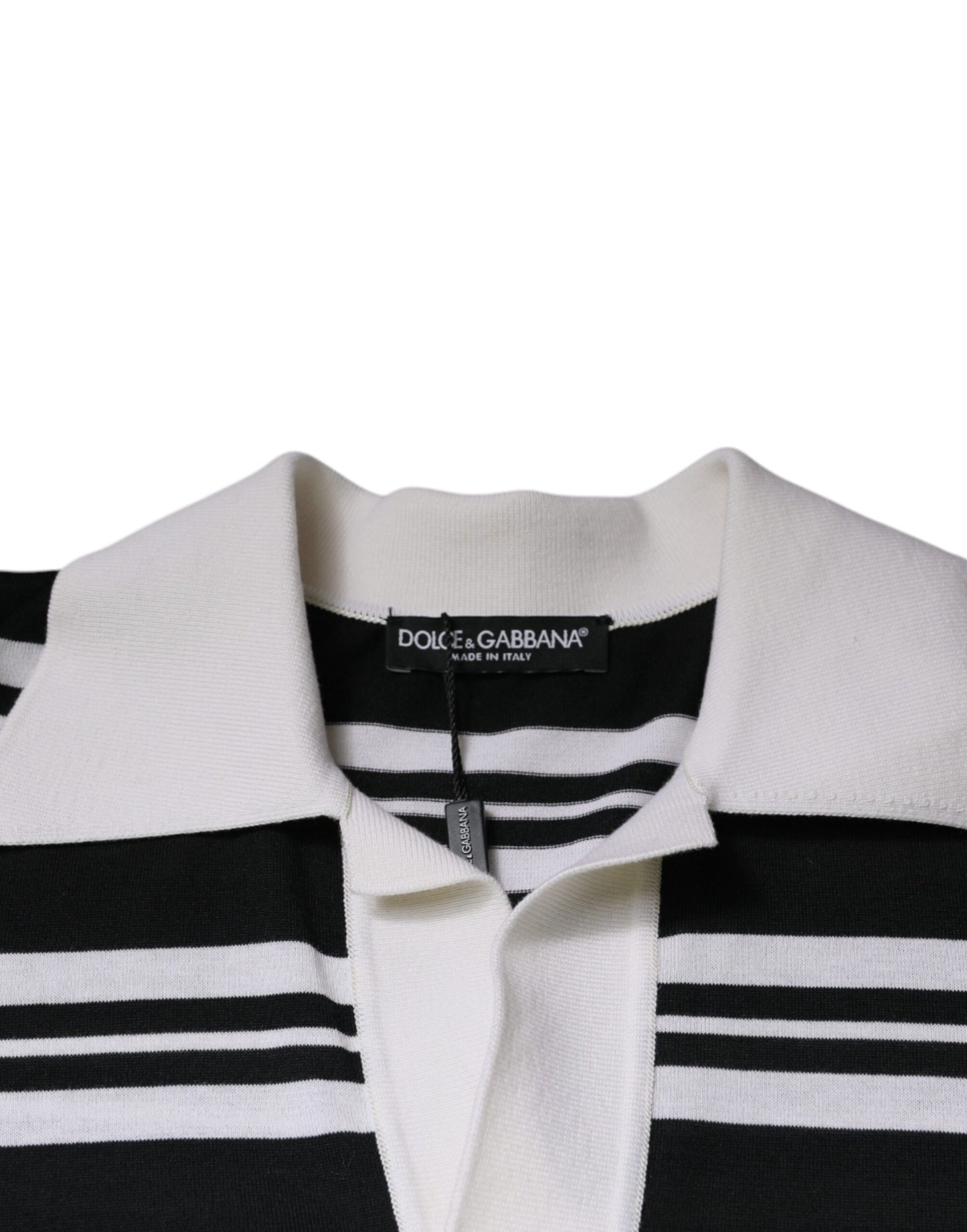 Dolce & Gabbana Multicolor Stripe Collared Polo T-shirt