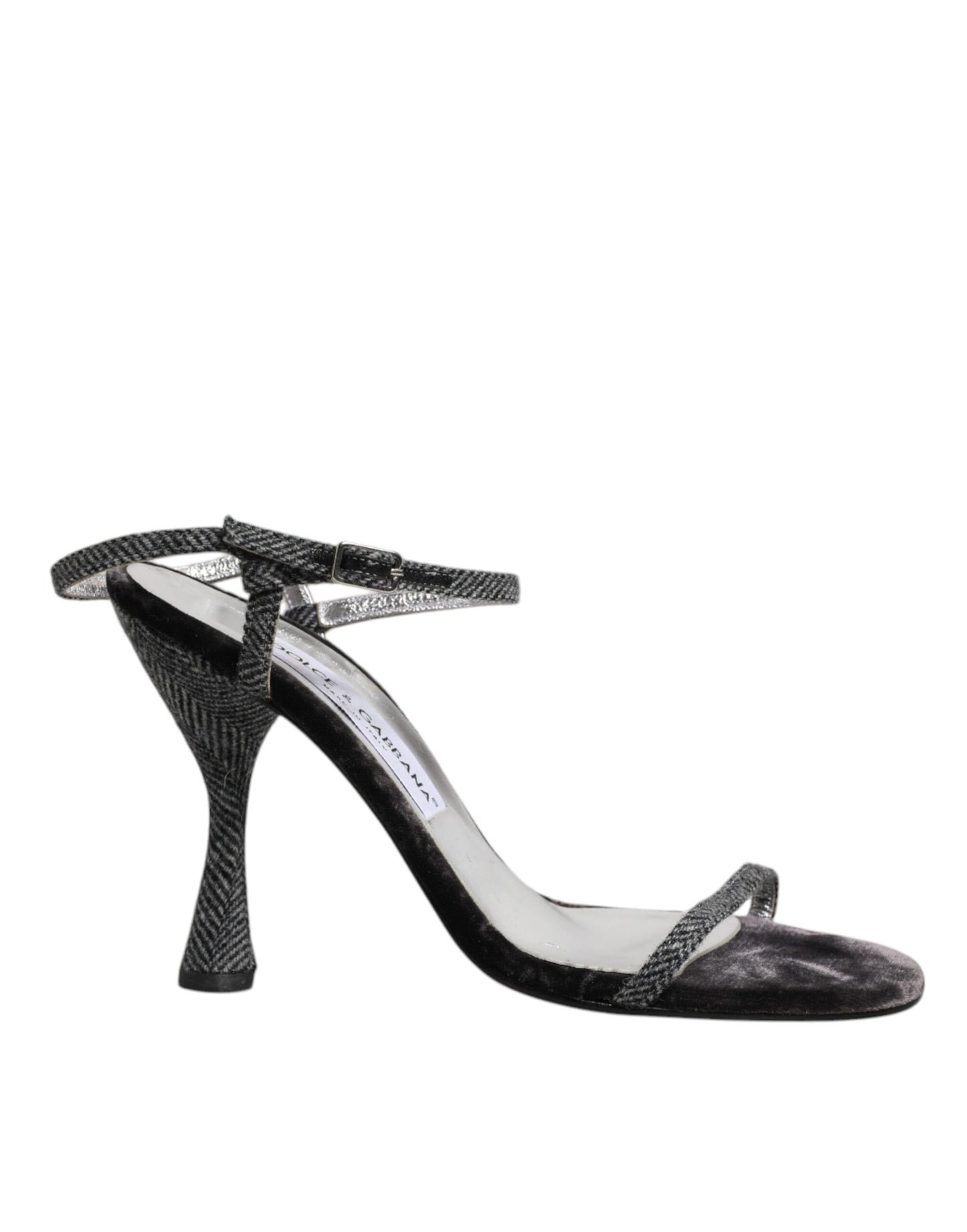 Dolce & Gabbana Black Ankle Strap High Heels Sandals Shoes