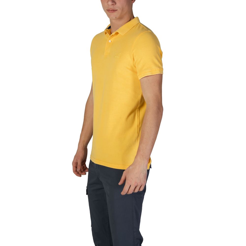 Superdry Yellow Cotton Polo Shirt